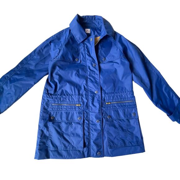 Peter Millar Women Nylon Utility Jacket Lightweight Waterproof Blue M EUC - Picture 1 of 13